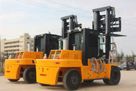High Efficiency Diesel Forklift Truck Yellow Color Variable Speed Control